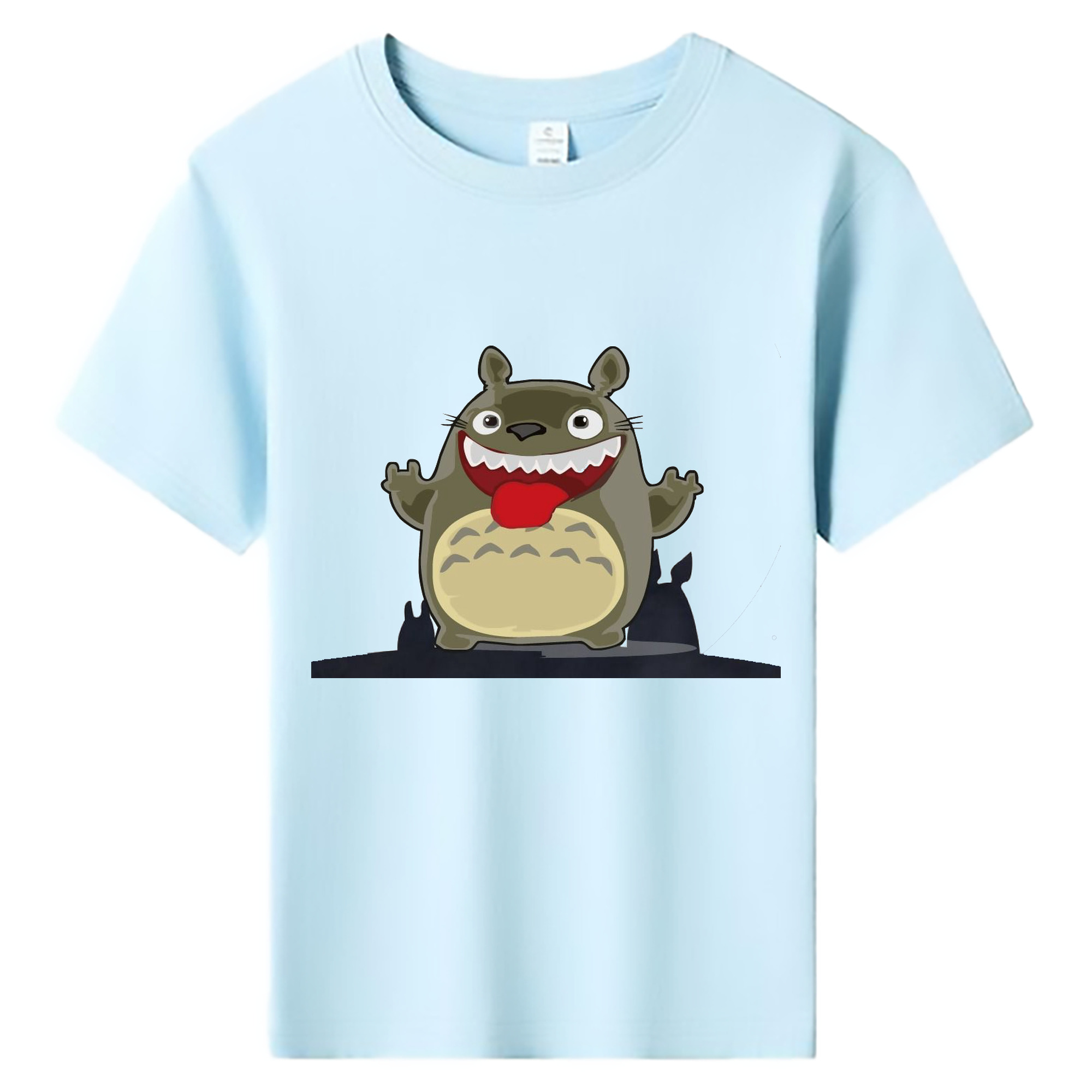 （画像用） となりのトトロ 草壁メイ 草壁サツキ My Neighbor Totoro Satsuki Kusakabe Mei Kusakabe 綿100％キッズTシャツ（フロントプリント）